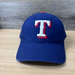 Vintage Texas Rangers Hat Cap Snapback Blue MLB Baseball‎ Puma Adjustable